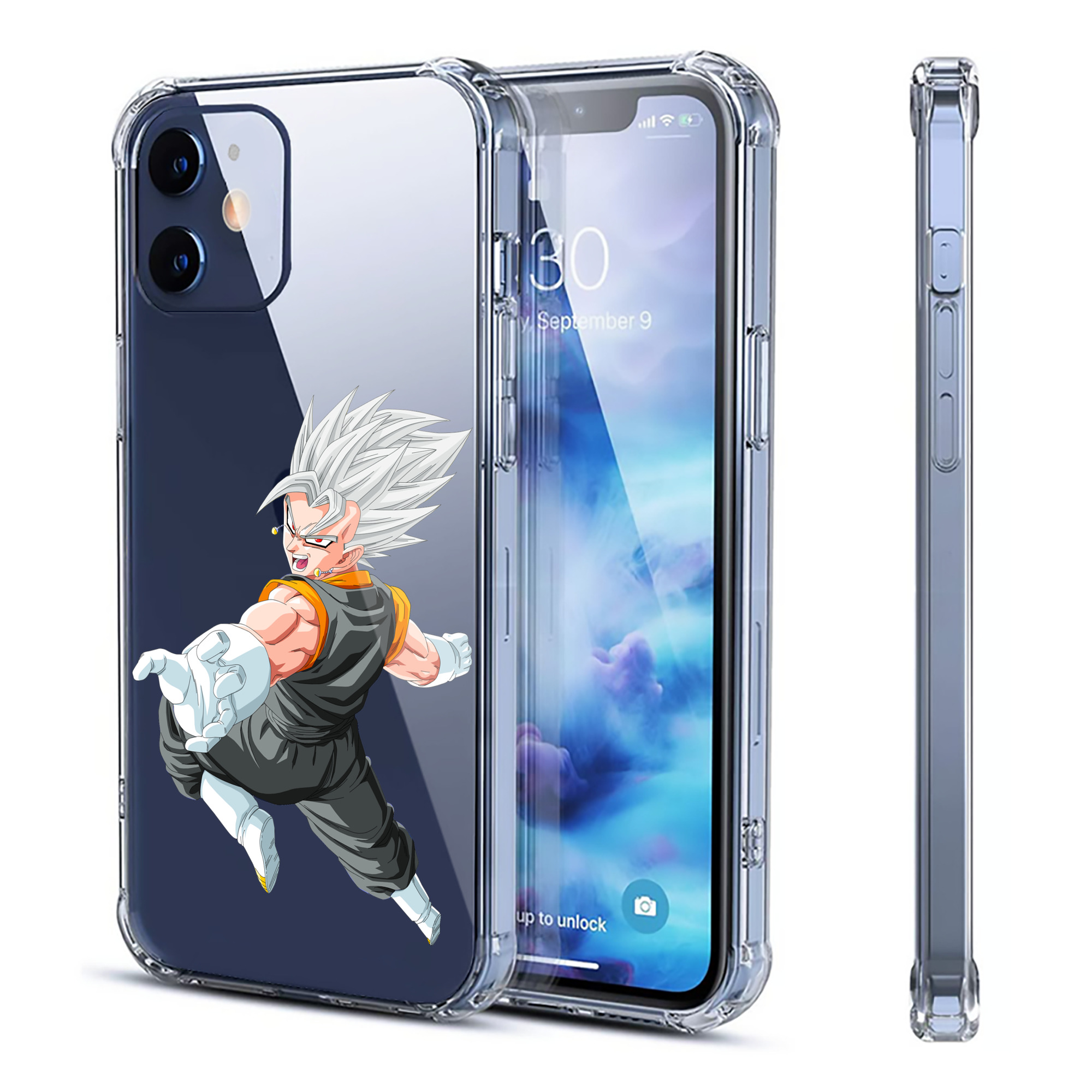 （画像用） ドラゴンボール ベジータ四世（Bejīta Yonsei）DRAGON BALL Vegeta IV 【iPhone 12シリーズ対応】透明スマホケース（クリアソフトケース）